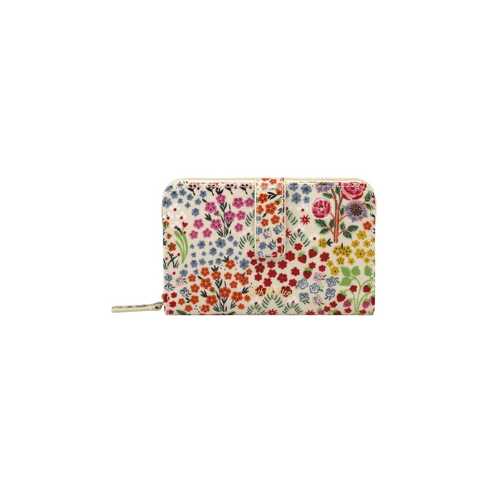 Cath Kidston - Ví cầm tay nữ/Folded Zip Wallet - Kingdom Ditsy - Cream -1042184