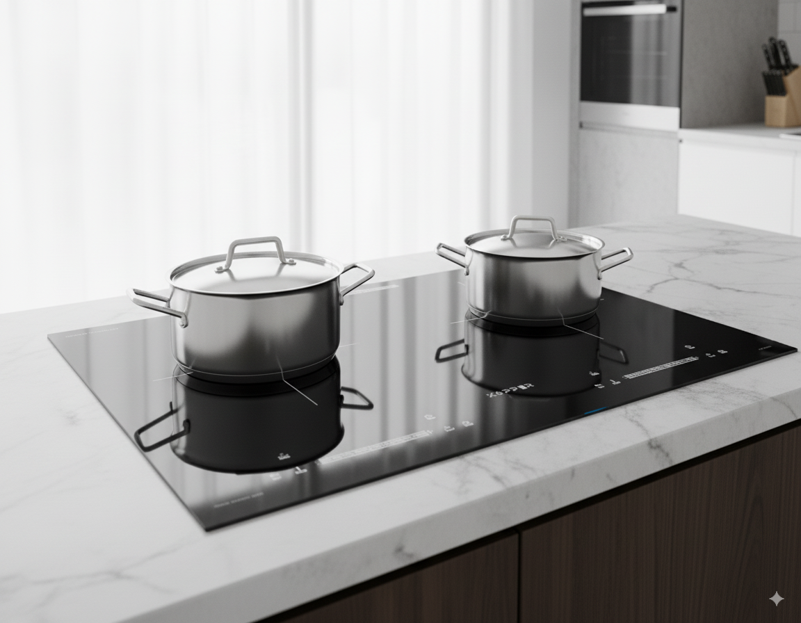 Kopper Bếp từ đôi KP5599 công suất 2400W sang trọng và bền bỉ với mặt kính Ceramic và công nghệ IGBT tiết kiệm điện năng Hàng Chính Hãng