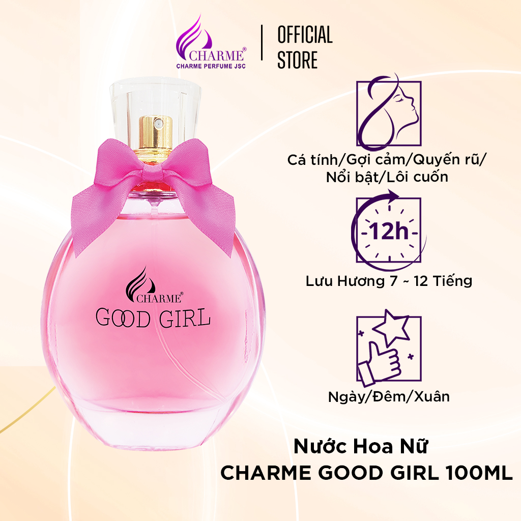 Nước Hoa Nữ CHARME GOOD GIRL 100ml Lưu Hương Lâu Gợi Cảm, Quyến Rũ_Nước Hoa Chính Hãng