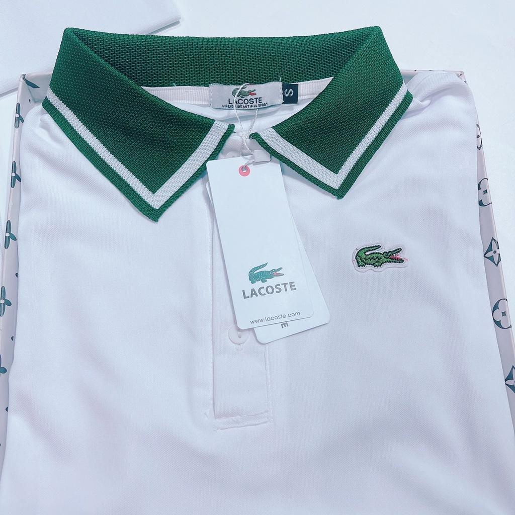 MS492 Áo polo nữ trơn bo viền tay xuất khẩu