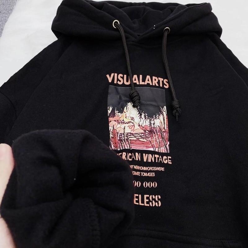Áo Hoodie Nỉ Lót Bông VISUA Unisex