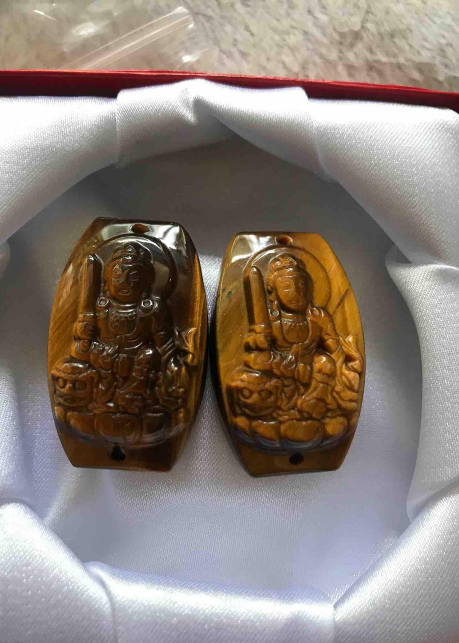 MẶT VĂN THÙ PHỐI VÒNG TAY ĐỘ MỆNH NAM NỮ tuổi MÃO mệnh KIM THỔ THUỶ dài 36mm đk 23mm dầy 12mm