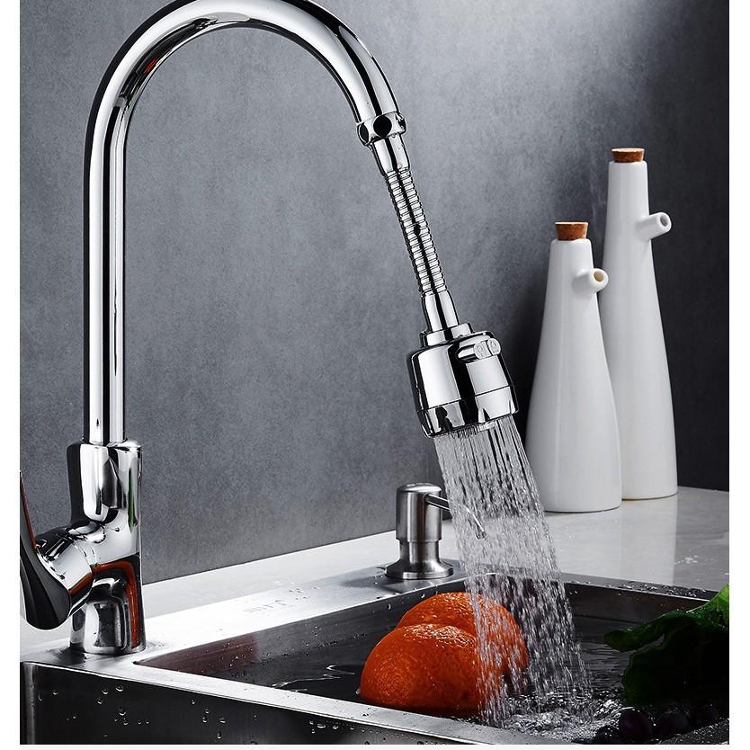Dây Nối Đầu Vòi Nước Tăng Áp Có Nút Điều Chỉnh Xoay 360 -A359
