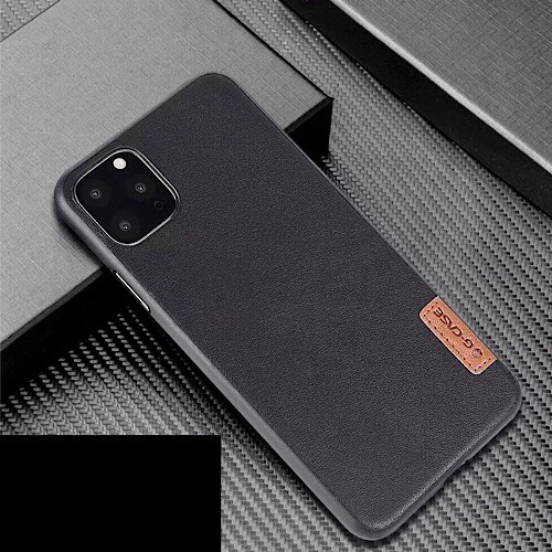 Ốp lưng cho iPhone 11 Pro hiệu G-Case Dark Leather Skin mỏng 1 mm - Hàng nhập khẩu