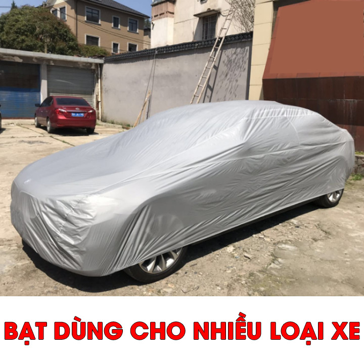 Bạt Phủ xe Ô Tô dòng Sedan Chắn Nắng che mưa cao cấp - Tặng lọ tinh dầu khử mùi ô tô Ong Vàng như trong hình