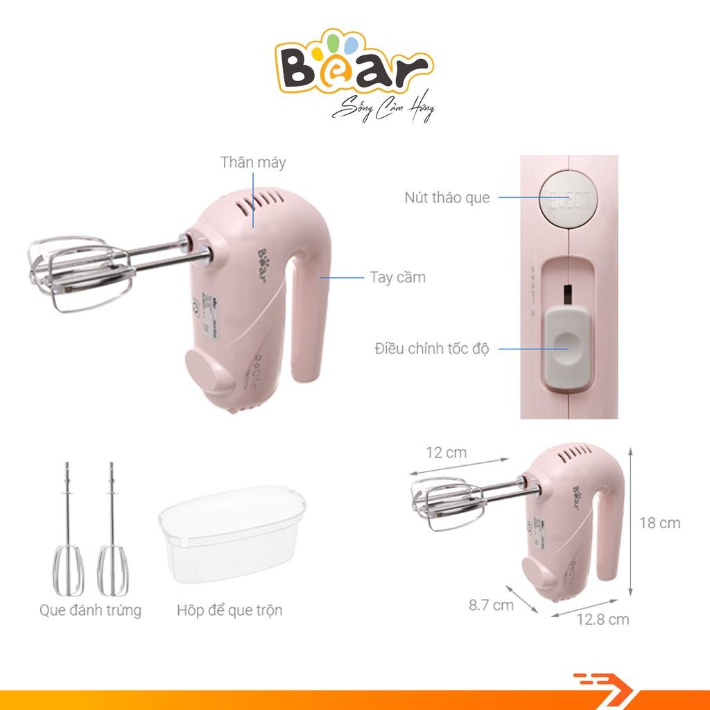 Máy Đánh Trứng Cầm Tay Bear DDQ-A01G1 Máy Đánh Trứng Mini Đứng 5 Tốc Độ - Hàng Chính Hãng