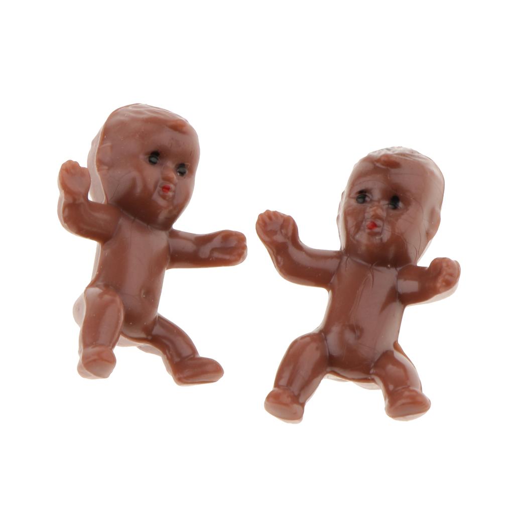 50pcs Mini Newborn Baby Doll Toy Baby Shower Decor Party Bag Filler