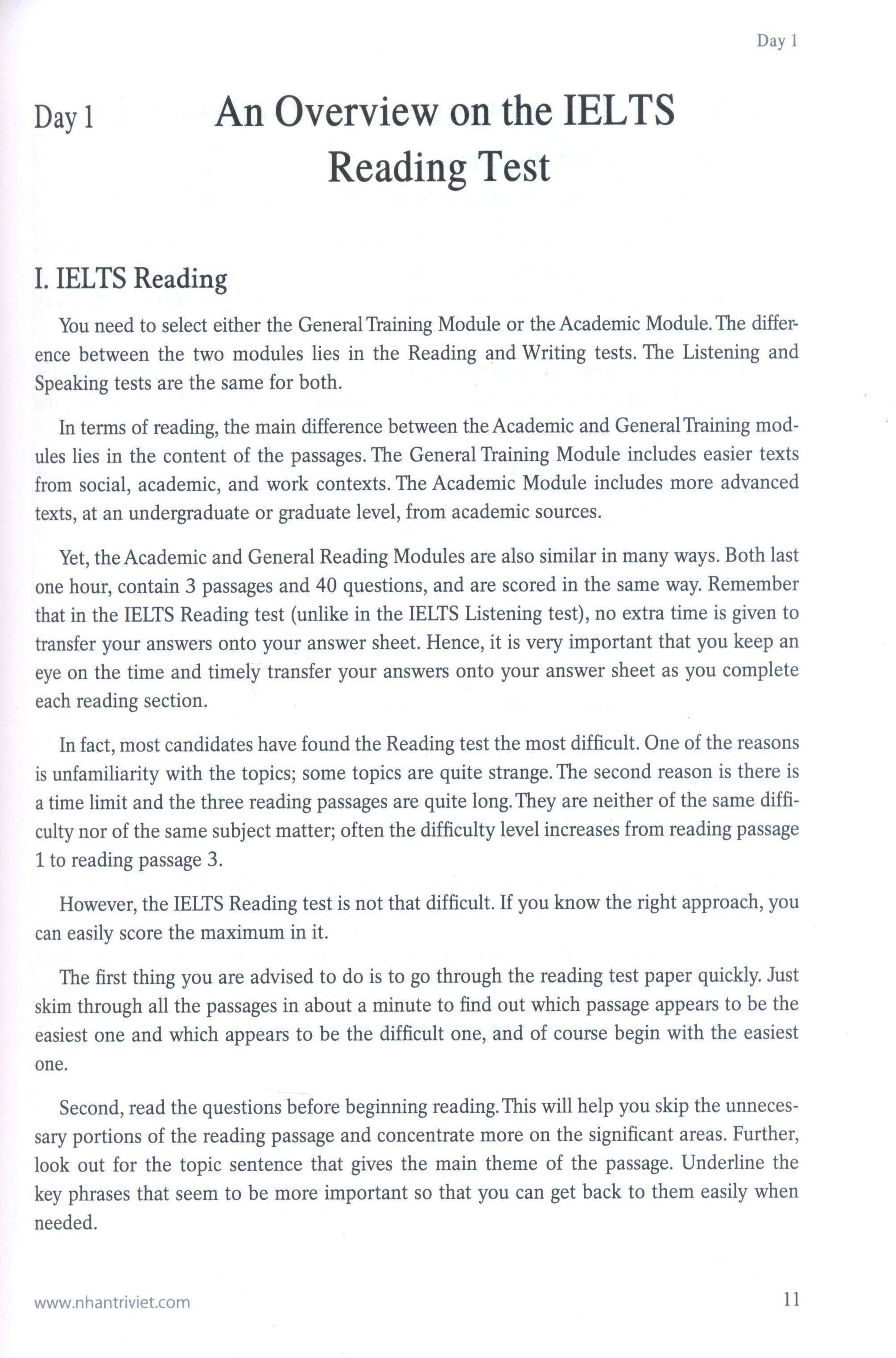 15 Days' Practice For Ielts Reading (Tái Bản 2019)
