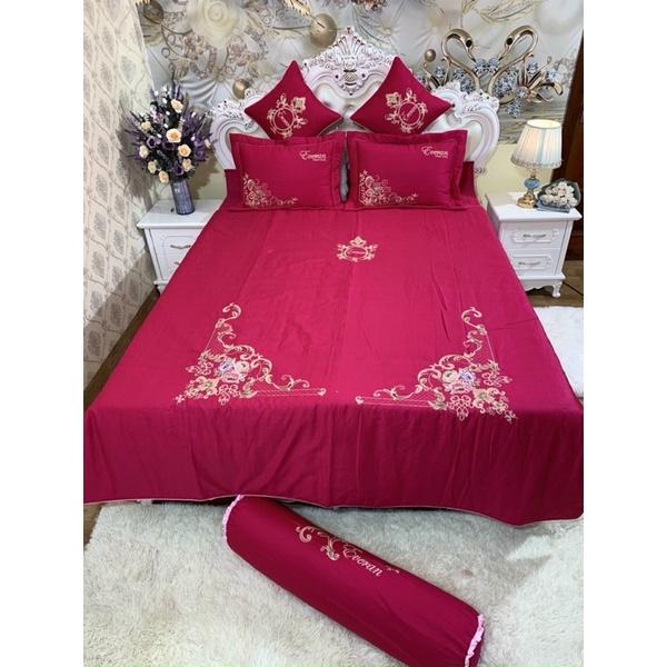BỘ CHĂN GA GỐI SATIN COTTON 7 MÓN HÀNG CAO CẤP