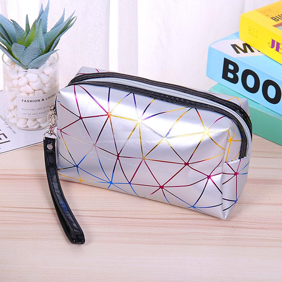 Hộp bút vuông to giả da PU vân 3D - nhiều màu