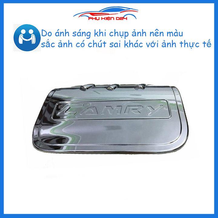 Ốp nắp bình xăng Camry 2019-2020-2021 mạ crom chống trầy trang trí ô tô