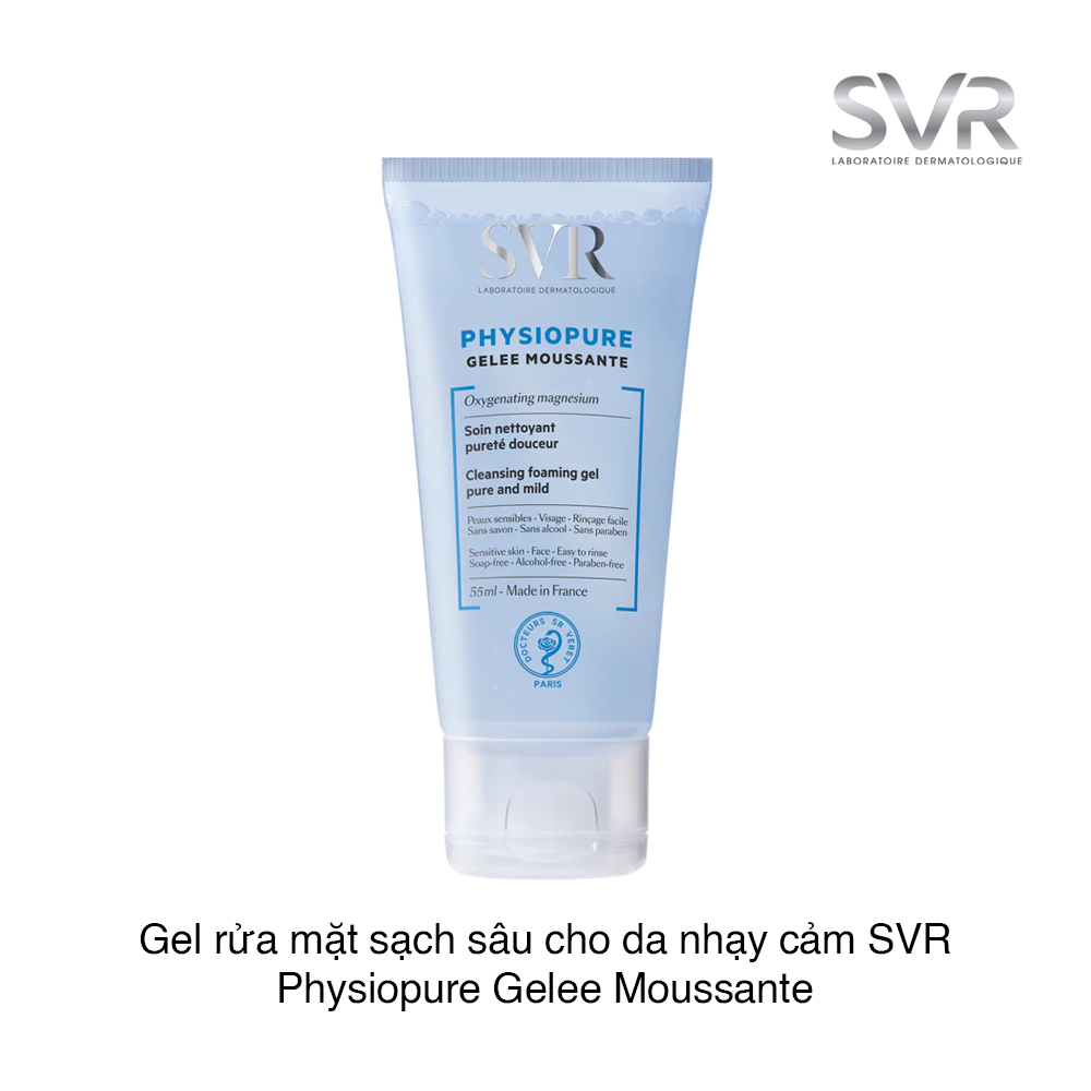 SVR Physiopure Gelée Moussante – Gel Rửa Mặt Dành Cho Da Nhạy Cảm