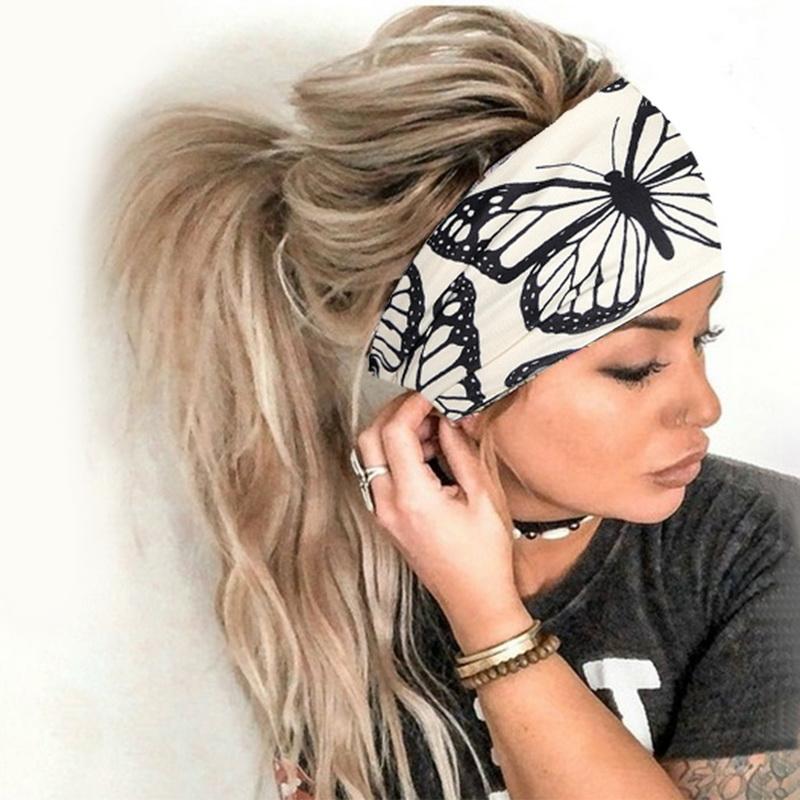 Tie Dye Đi xe đạp Yoga Băng đô thể thao thấm mồ hôi Phụ nữ Băng đô thấm mồ hôi cho nam giới Phụ nữ Yoga dây buộc tóc Băng quấn đầu thể thao an toàn Color: D
