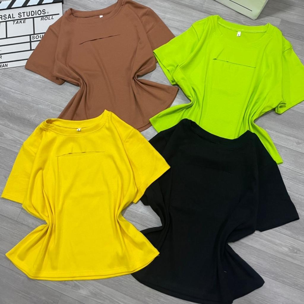 Áo croptop bigsize nữ, Áo thun tay ngắn bigsize nữ form rộng ngoại cỡ từ 58kg-95kg A12