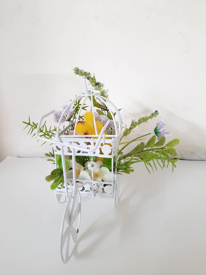 GIỎ HOA HÌNH XE ĐẠP CHỞ XUÂN VỀ