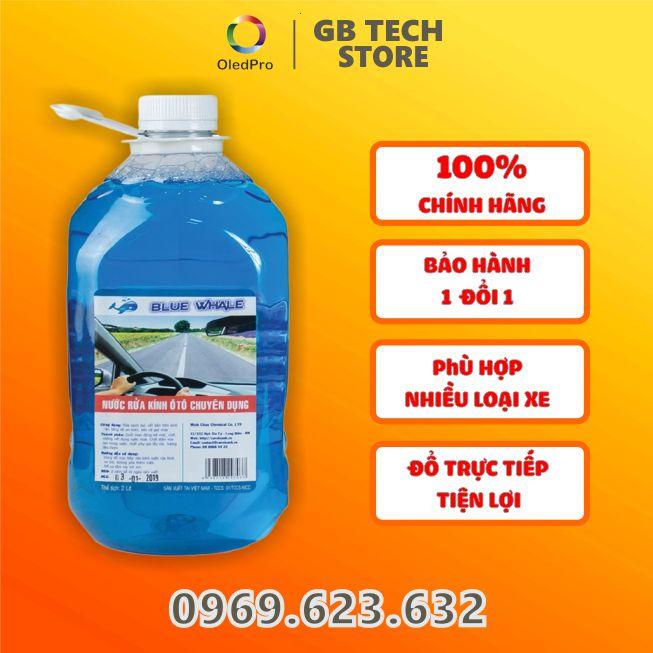 Nước rửa kính ô tô chính hãng BlueWhale đổ trực tiếp phù hợp với mọi loại xe hơi, nói không với viên sủi gây tắc bình 2L