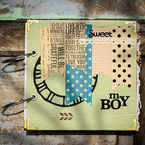 Album Handmade Bé Trai Sweet - My Boy (20 x 20 cm)