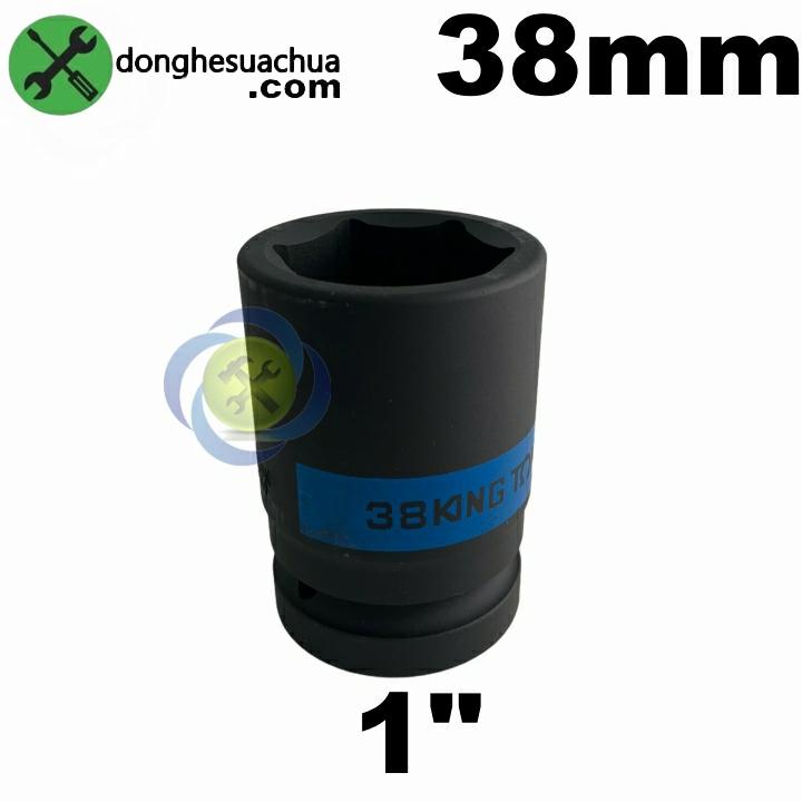 Tuýp 38mm 1 inch Kingtony 883538M loại dài 80mm có 6 cạnh màu đen