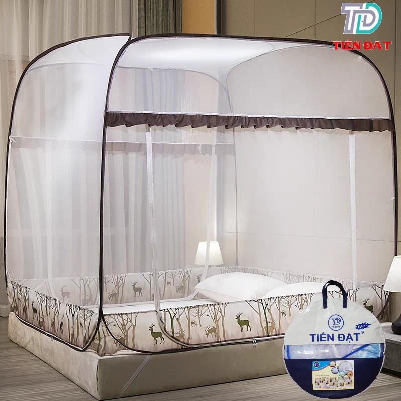 Màn chụp chống muỗi tự bung đỉnh vuông cao cấp