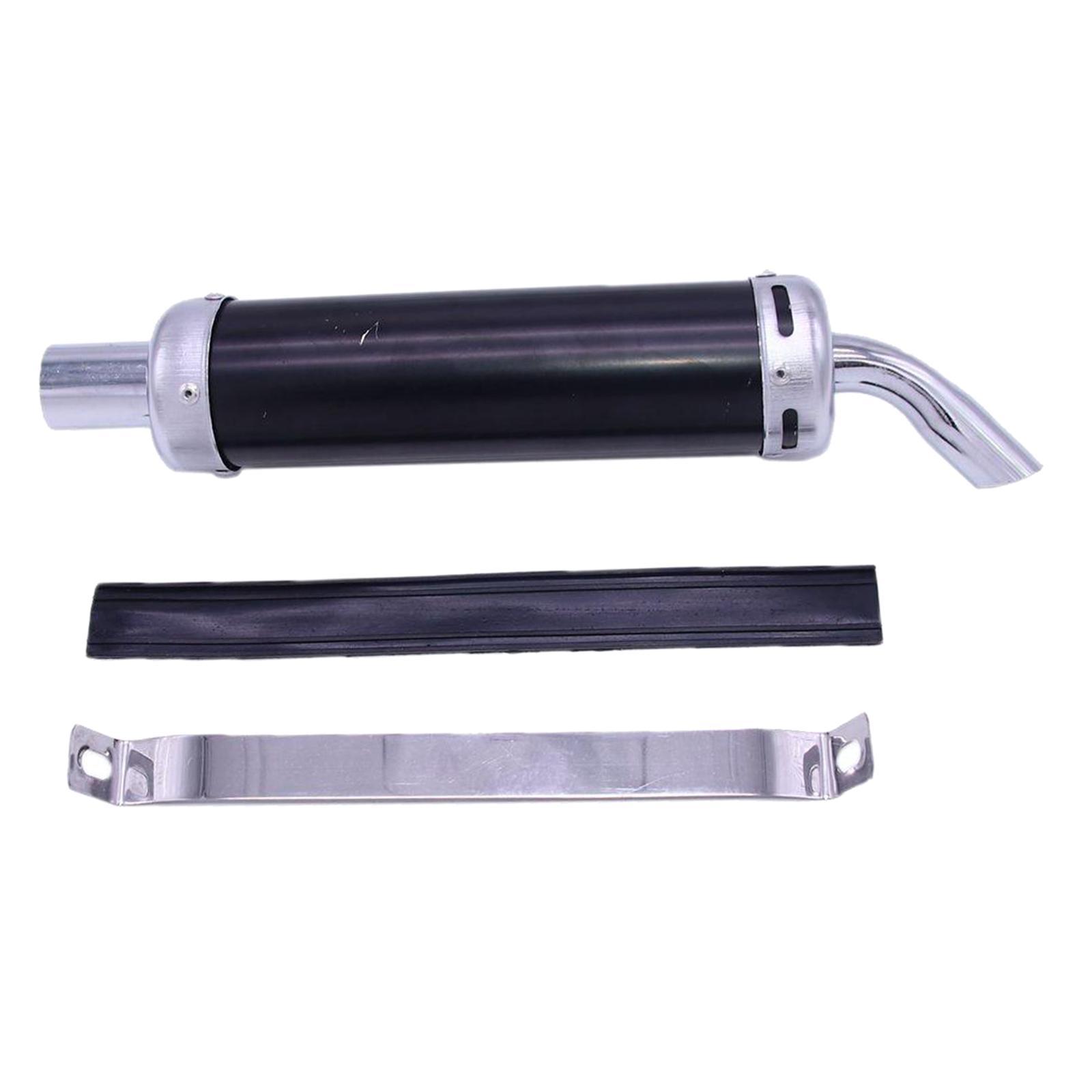 Inlet Motorcycle Exhaust Pipe for Motorbike Black