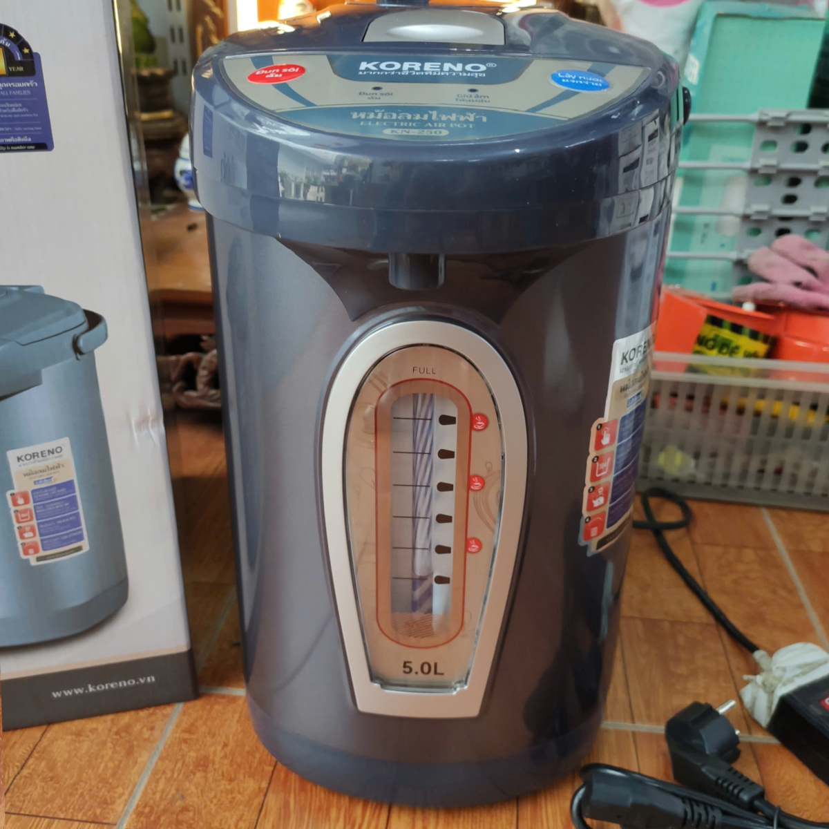 Bình thủy điện Thái Lan KN-250 dung tích 5L - 3 Cách Lấy Nước Thông Minh - Hàng chính hãng