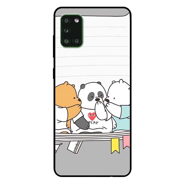 Ốp lưng dành cho Samsung A31 mẫu 3 Chú Gấu 3