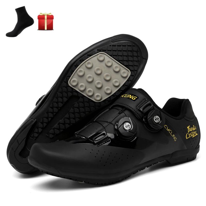 Giày đi xe đạp không cleat sneaker bàn đạp phẳng mtb nam nữ Color: Non Cleat black Shoe Size: 41