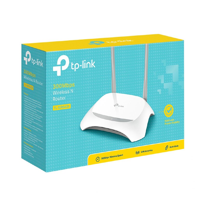 BỘ PHÁT WIFI TP-LINK TL-WR840N WIRELESS N300MBPS-hàng chính hãng