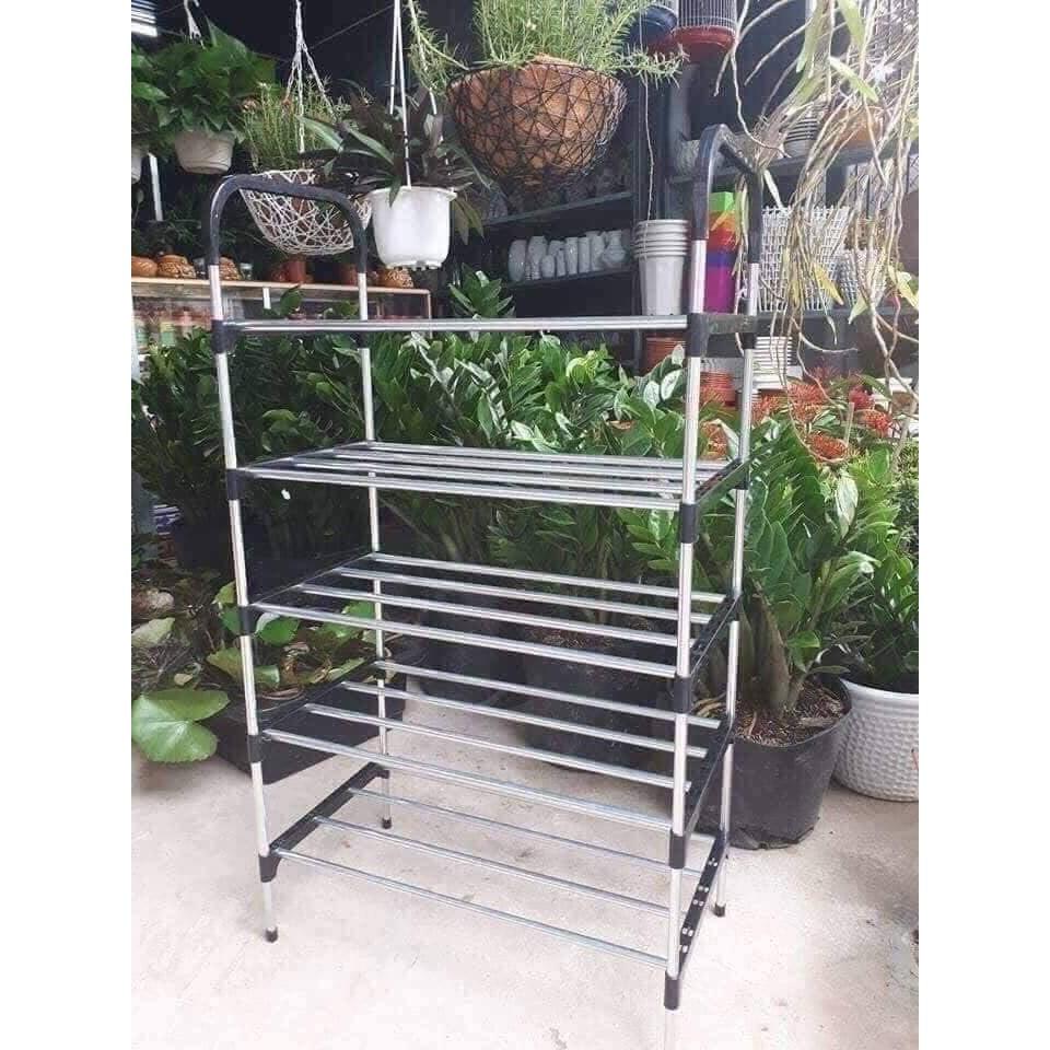 Kệ giày dép tiện dụng 5 tầng inox Cao Cấp