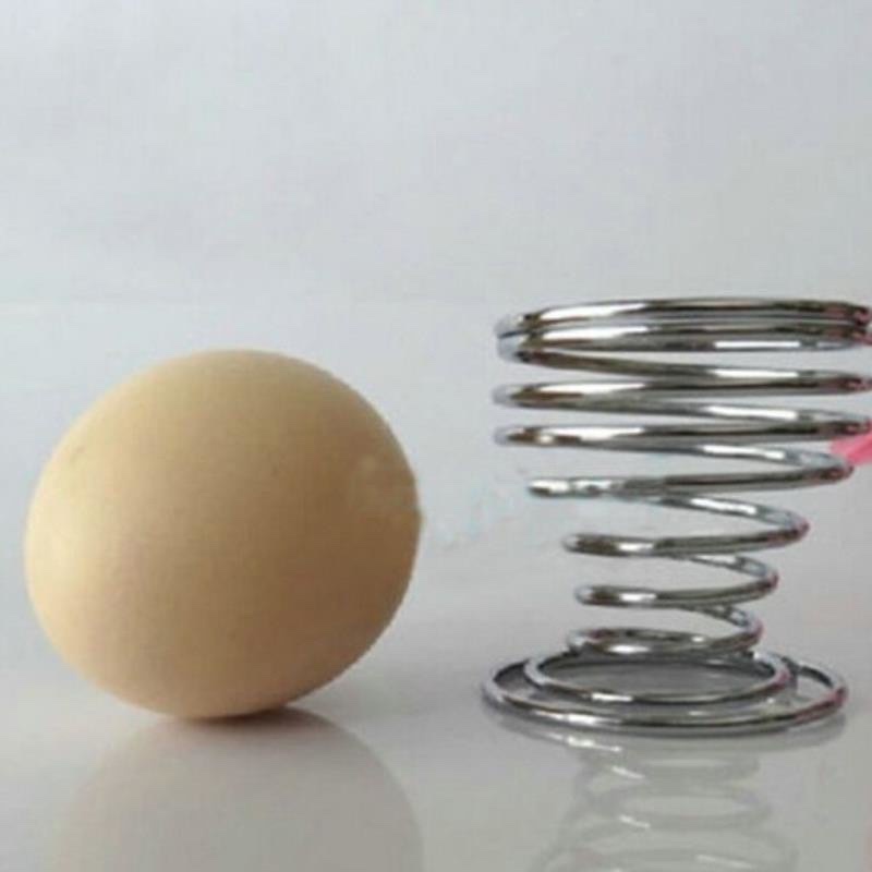 Combo 5 cốc đựng trứng luộc với thiết kế xoắn ốc bằng thép không gỉ tránh nóng khi cầm an toàn dễ sử dụng nhỏ gọn