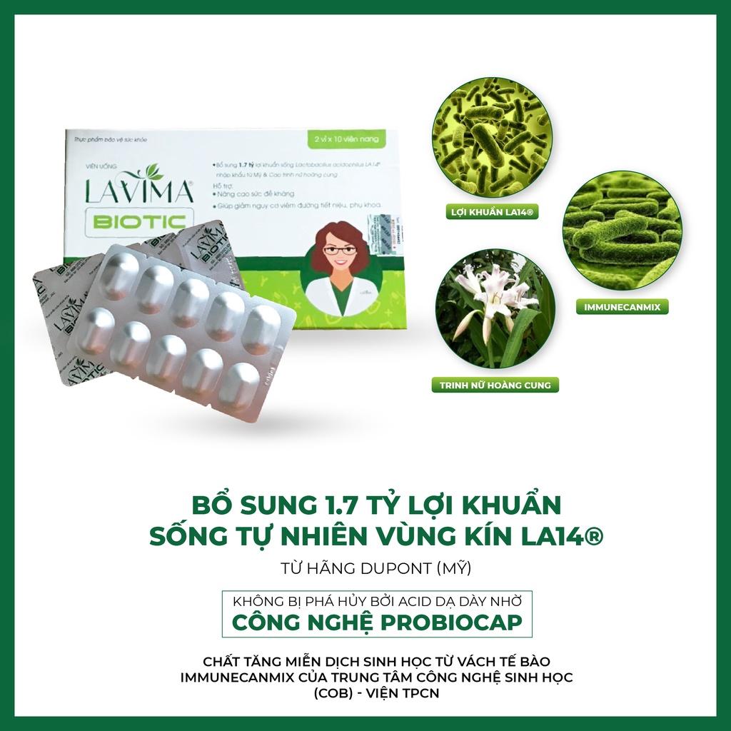 Viên Uống Phụ Khoa- Men Vi Sinh Vùng Chữ Y LAVIMA BIOTIC