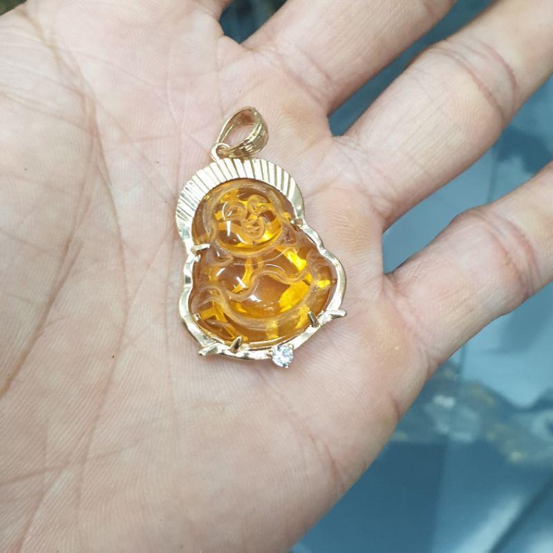 Mặt Dây Chuyền Di Lặc Vàng Vonfram Cao Cấp-Dùng không phai màu vàng cũ có thể làm mới