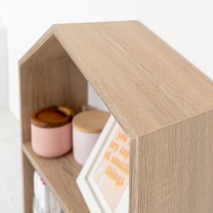 SB Furniture, Looms, Jaycee-D Multi-Purpose Shelf, Solid Oak Color, W45xD19xH60 cm.