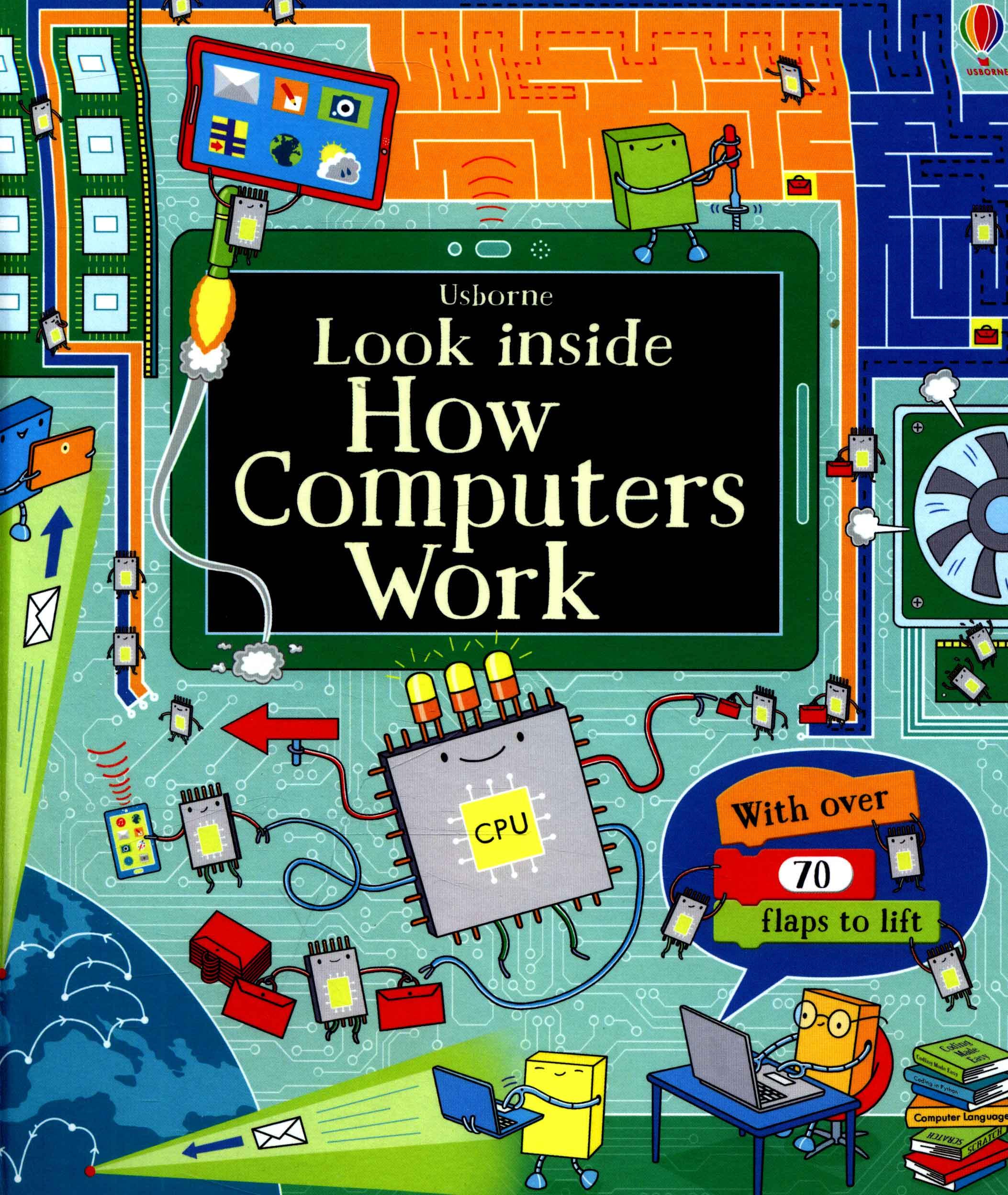 Sách tương tác tiếng Anh - Usborne Look inside How computers work