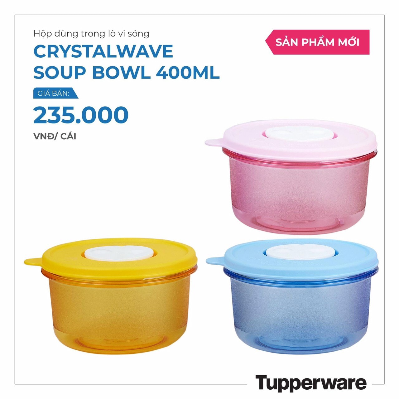 Hộp dùng trong lò vi sóng Crystalwave Soup Bowl