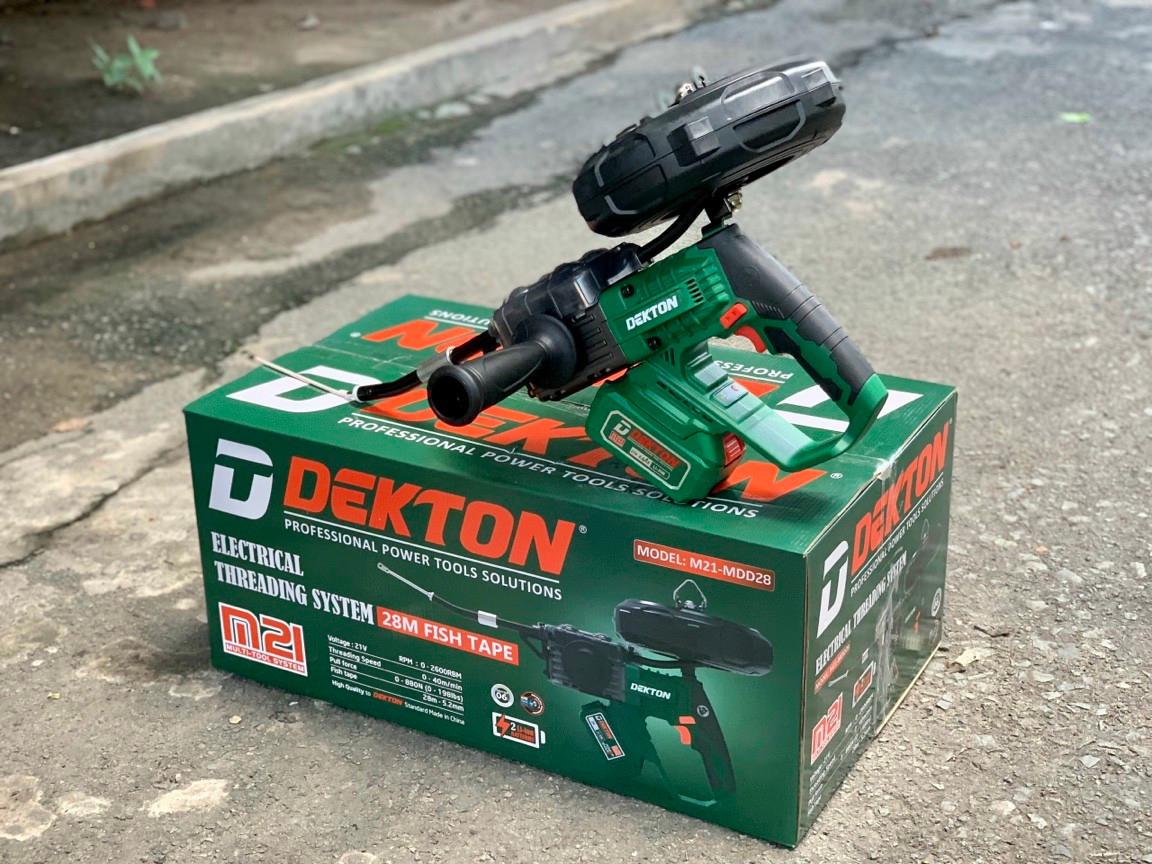 MÁY ĐI DÂY ĐIỆN ÂM TƯỜNG DÙNG PIN 21V DEKTON M21-MDD28 - HÀNG CHÍNH HÃNG