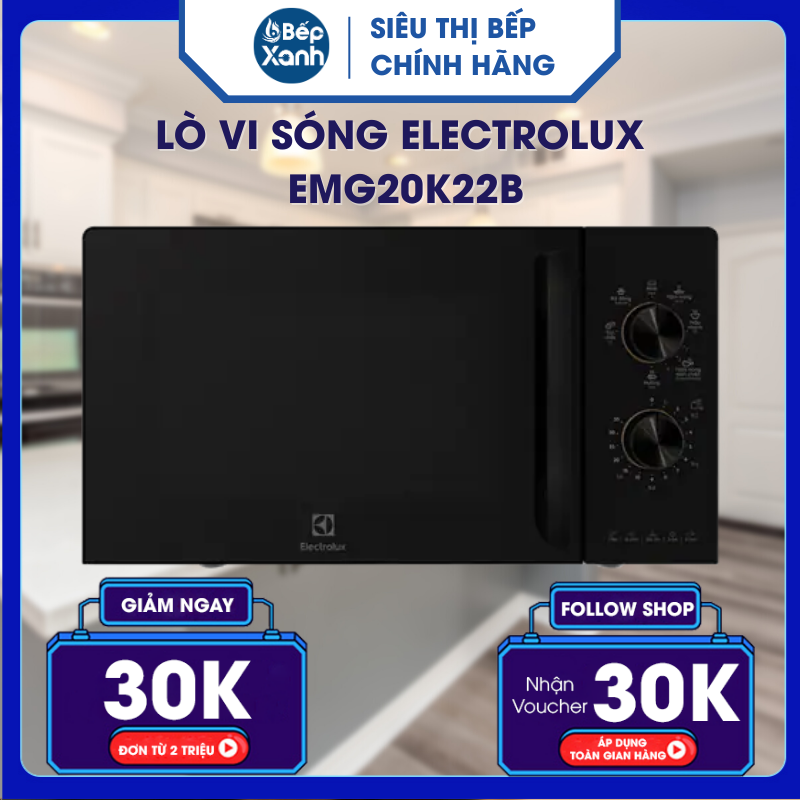 Lò Vi Sóng Electrolux EMG20K22B - Hàng Chính Hãng