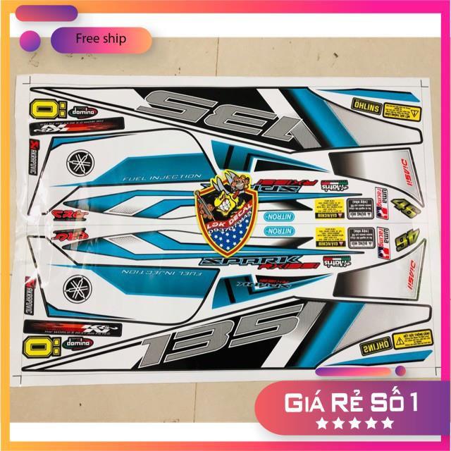 Tem rời dành cho xe Exciter 2010 xanh