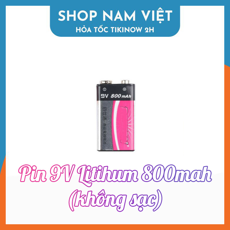 Pin Sạc 9V 800mAh - Pin 9V lẻ (không sạc)