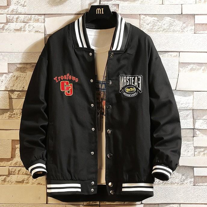 Áo khoác bomber unisex form rộng 2 lớp hót 2021
