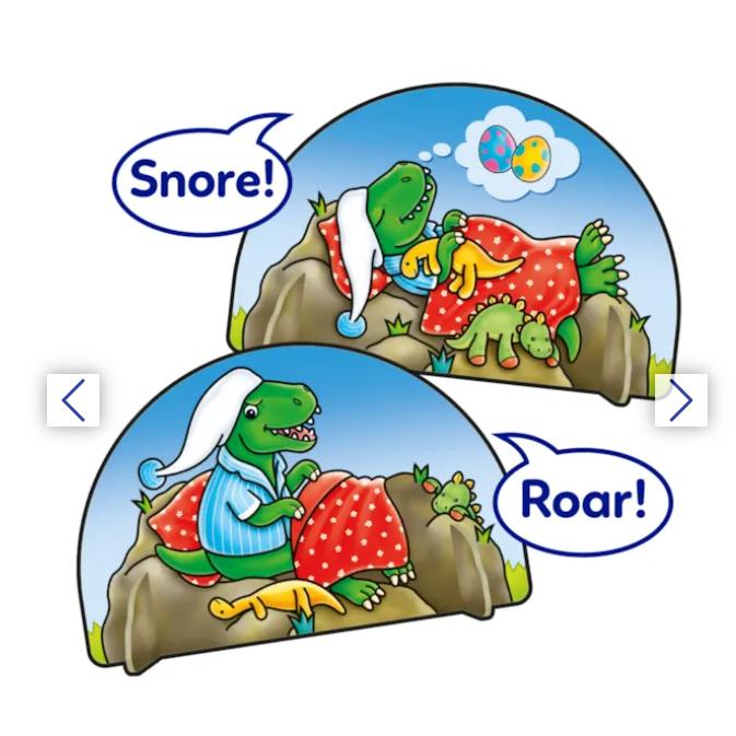 Trò chơi trí tuệ Dino-Snore-Us - Orchard Toys giúp trẻ phát triển kỹ năng làm toán, giao tiếp xã hội