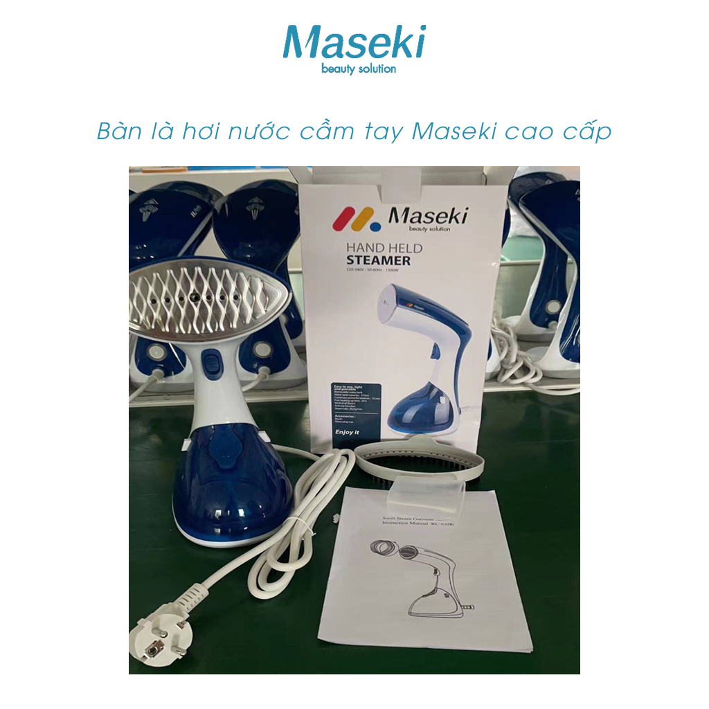 - Bàn Là Hơi Nước Cầm Tay Maseki - Công suất 1300W, Bàn Ủi Hơi Nước Mini Maseki mẫu mới 2022