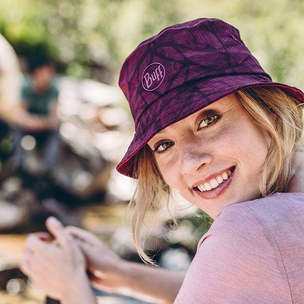 Mũ Buff Trek Bucket Hat - Calyx Dark Red