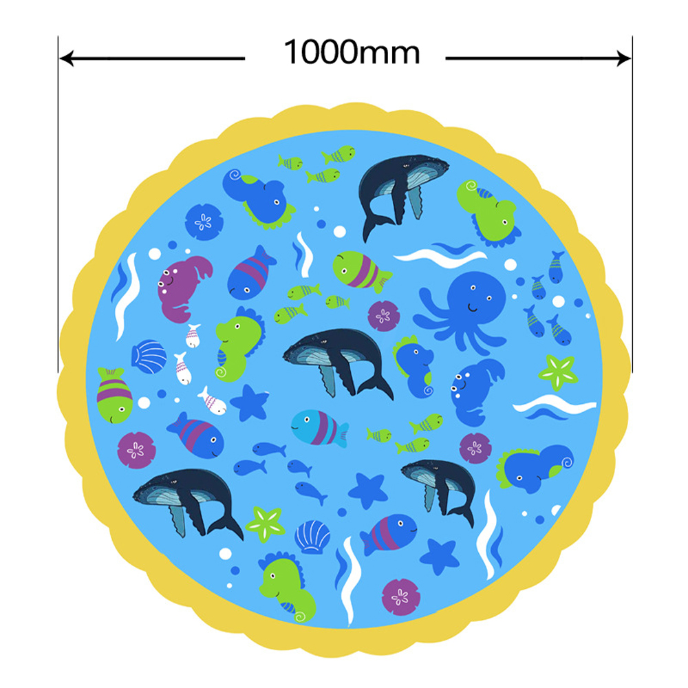 Thảm phun nước cho trẻ em chất liệu nhựa PVC, bền bỉ, giúp vui chơi giải trí