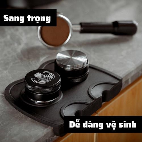 Thảm lót silicon cho Tamper 58mm 53mm 51mm chống trượt chuyên dụng cho pha cà phê máy espresso phù hợp với mọi mặt bàn