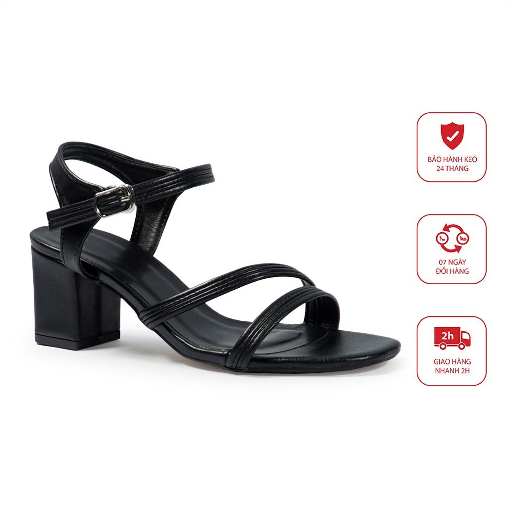 Sandal cao gót nữ quai 2 dây gót 5cm mã SDH5F89