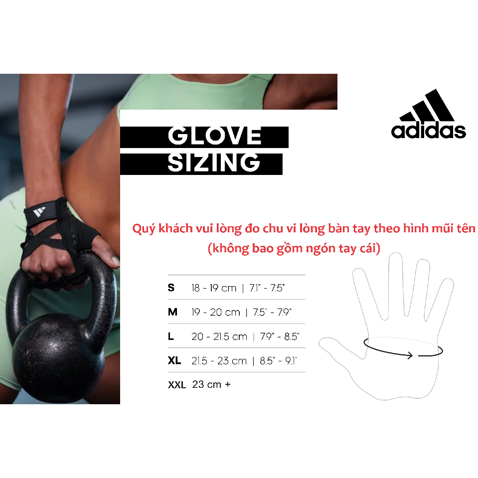 Găng Tay Thể Thao ADIDAS ADGB-1502BK Women's Training Gloves (Dành Cho Phái Nữ)