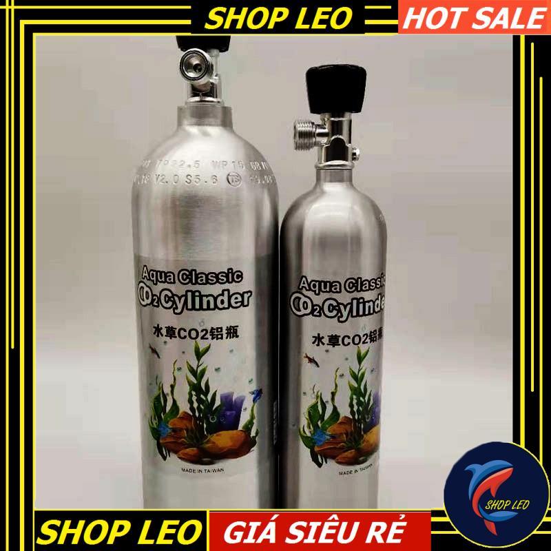 Bình CO2 nhôm TAIWAN 2L - Bình Co2 cho bể thủy sinh - hồ thủy sinh