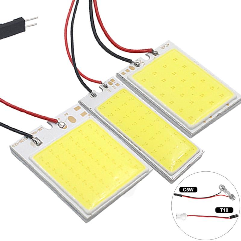 1 Đèn Led Nội Thất Xe Hơi Ánh Sáng Trắng 5w5 T10 W5W Cob 31mm 36mm 69mm 42mm 12v