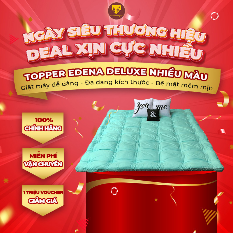 Topper Edena Deluxe nhiều màu, nhiều kích thước, mềm mại - [Chính hãng